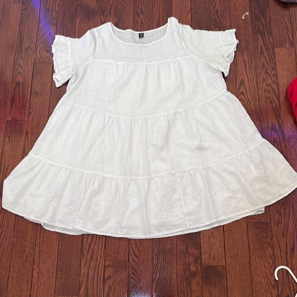 White Flowy Dress